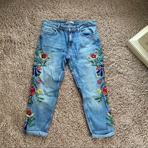 Zara Embroidered Jeans